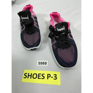 Womans Fashion MM Lace Up Sneakers Pink Black Size 7 NWOT